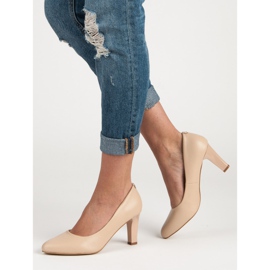 Escarpins sur le pilier VINCEZA brun 2