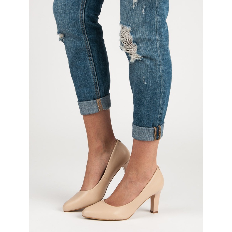 Escarpins sur le pilier VINCEZA brun 1