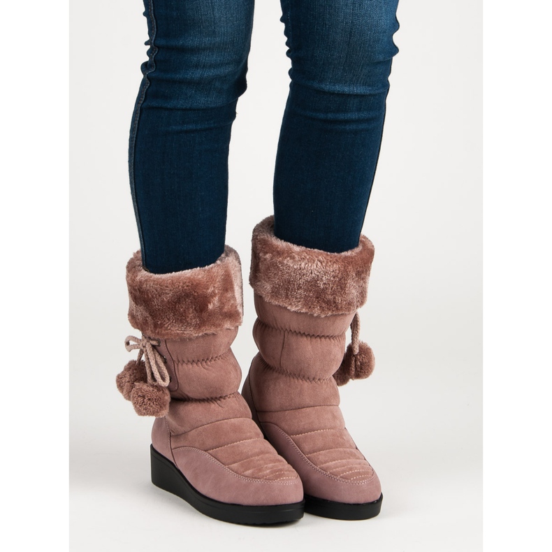 Seastar Bottes de neige poudreuse rose 1