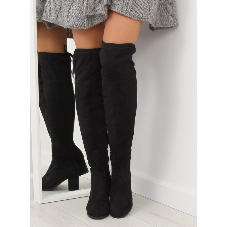 Bottines noires à talons PE186 Noir 1