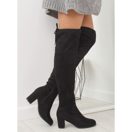 Bottines noires à talons PE186 Noir le noir 2