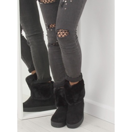 Bottes de neige noires pour femmes LV58 Black le noir 1