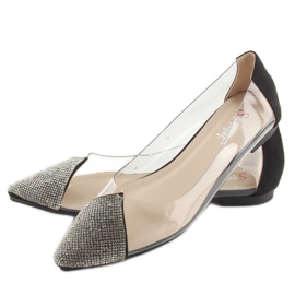 Ballerines noires transparentes LT111P Noir 2