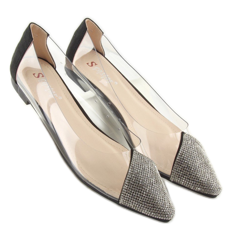 Ballerines noires transparentes LT111P Noir 1