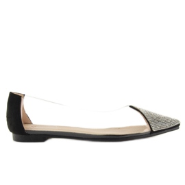 Ballerines noires transparentes LT111P Noir le noir 3