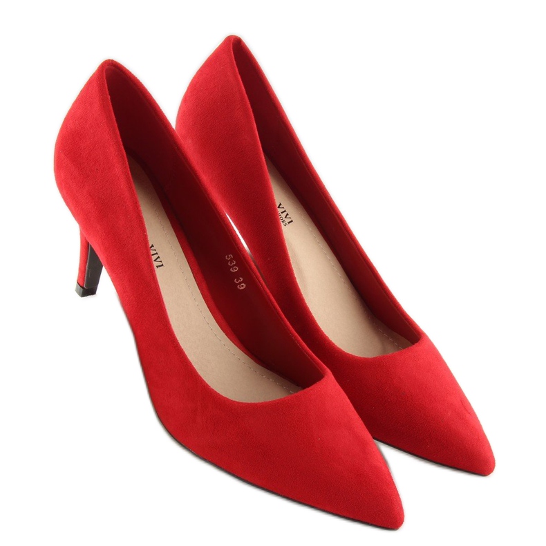 Escarpins sur un rouge 539 Red stiletto 1