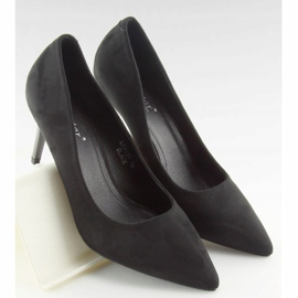 Escarpins confortables sur une broche noire LE012P Noir le noir 1