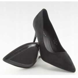 Escarpins confortables sur une broche noire LE012P Noir le noir 3