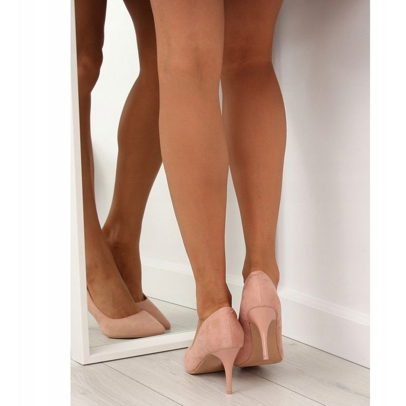 Escarpins confortables sur une épingle rose LE012P Rose 2