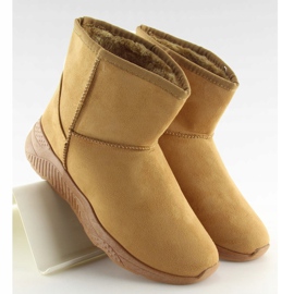 Bottes de neige femme camel D009 Camel brun 3