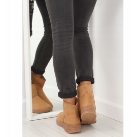 Bottes de neige femme camel D009 Camel brun 1