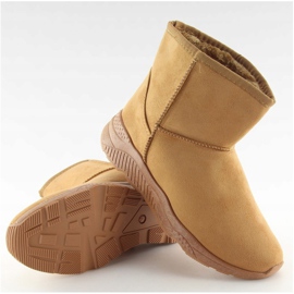 Bottes de neige femme camel D009 Camel brun 5