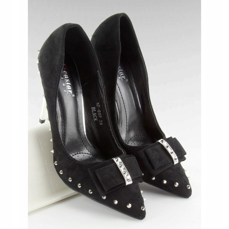 Noir nf-05p Épingles noires avec clous et un arc le noir 2