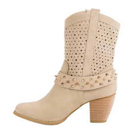 Mazzoni Bottes ajourées brun 3