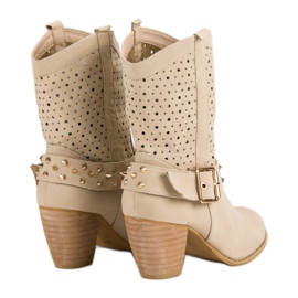 Mazzoni Bottes ajourées brun 4