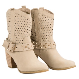 Mazzoni Bottes ajourées brun 5