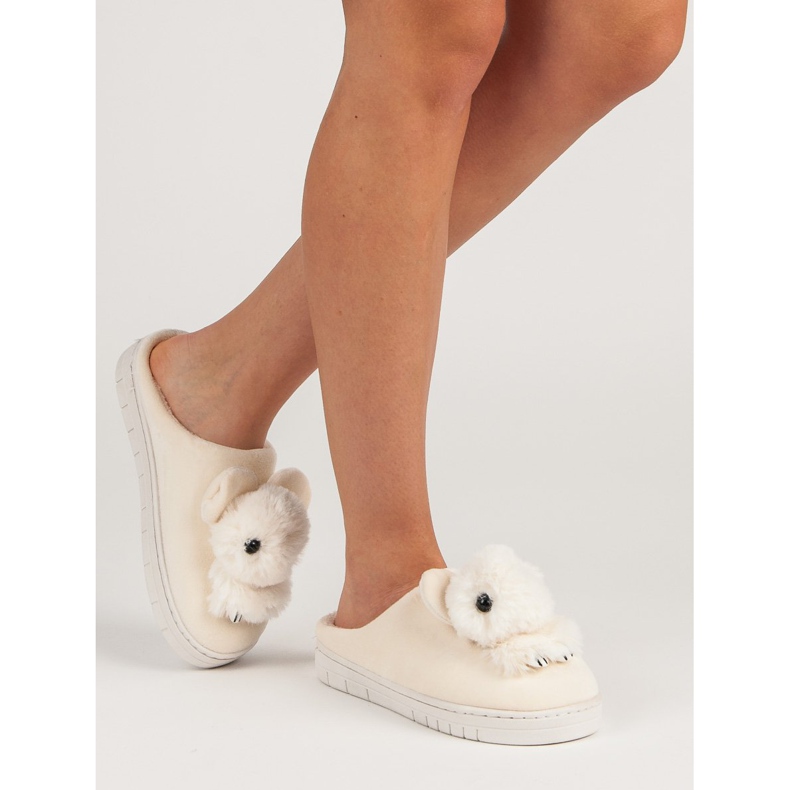 Pantoufles confortables brun 2