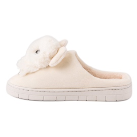 Pantoufles confortables brun 7