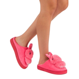 Chaussons chauds rose 2 Chaussons chauds rose 2