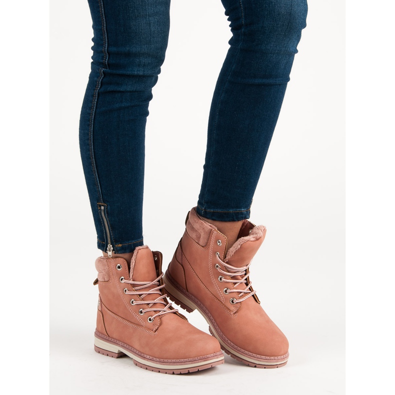 Juliet Bottes de randonnée chaudes rose 1 Juliet Bottes de randonnée chaudes rose 1