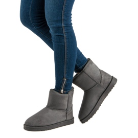 Bottes de neige en daim gris 3