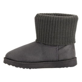 Bottes de neige en daim gris 7