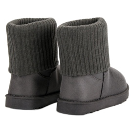 Bottes de neige en daim gris 8