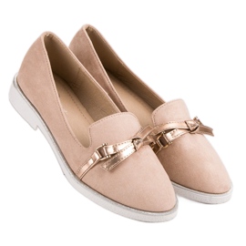Emaks Mocassins en daim rose 3