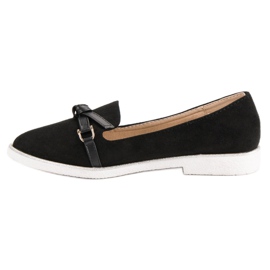 Emaks Mocassins en daim le noir 3