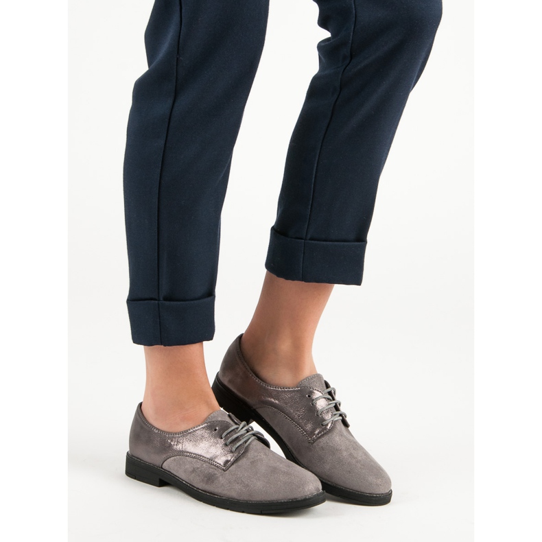 Bestelle Chaussures grises jaune 1