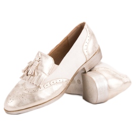 Tina&Co Mocassins à franges jaune 5