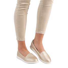 Mocassins dorés 1