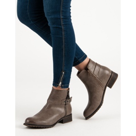 Super Mode Bottes à talons plats brun 1