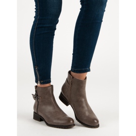 Super Mode Bottes à talons plats brun 6