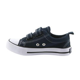 American Club Baskets américaines chaussures pour enfants baskets blanche bleu marin 2 American Club Baskets américaines chaussures pour enfants baskets blanche bleu marin 2