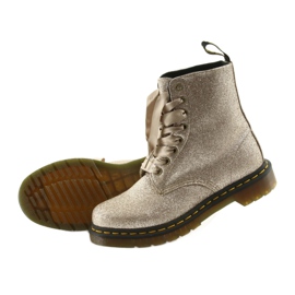 Dr. Martens 1460 PASCAL PAILLETÉ OR PÂLE doré 4