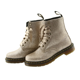 Dr. Martens 1460 PASCAL PAILLETÉ OR PÂLE doré 3