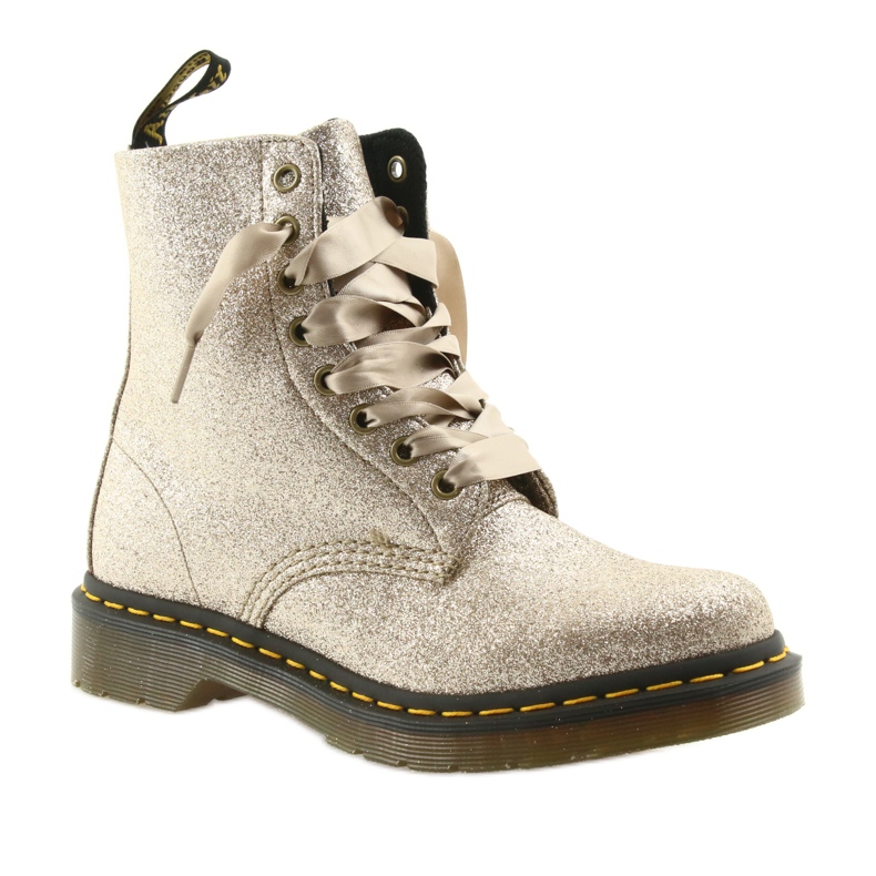 Dr. Martens 1460 PASCAL PAILLETÉ OR PÂLE doré 1