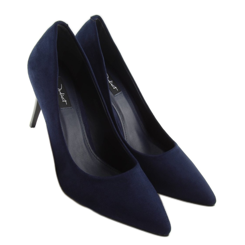 Escarpins classiques femme bleu marine 66-12 Navy 1