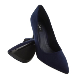Escarpins classiques femme bleu marine 66-12 Navy 2