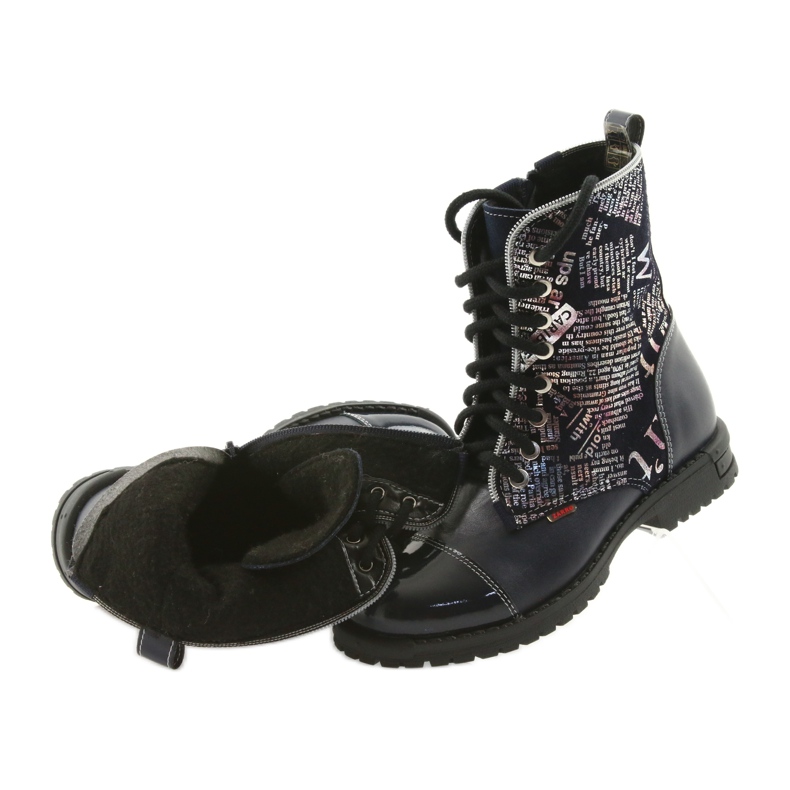 Boots fille Zarro 69/03 bleu marine multicolore gris violet le noir 4 Boots fille Zarro 69/03 bleu marine multicolore gris violet le noir 4