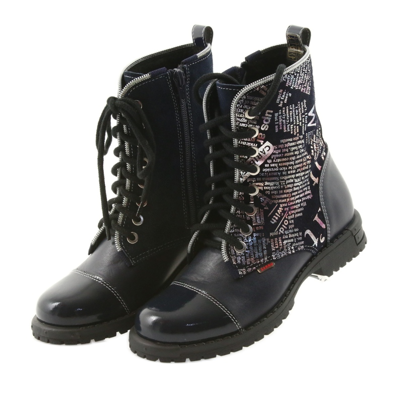 Boots fille Zarro 69/03 bleu marine multicolore gris violet le noir 3 Boots fille Zarro 69/03 bleu marine multicolore gris violet le noir 3