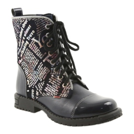 Boots fille Zarro 69/03 bleu marine multicolore gris violet le noir 1 Boots fille Zarro 69/03 bleu marine multicolore gris violet le noir 1