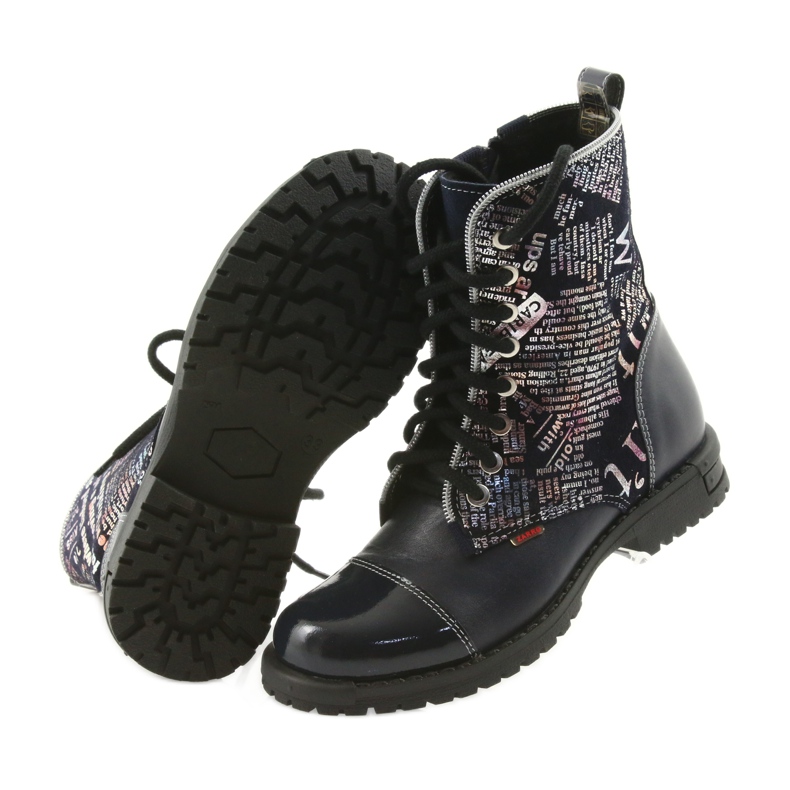 Boots fille Zarro 69/03 bleu marine multicolore gris violet le noir 5 Boots fille Zarro 69/03 bleu marine multicolore gris violet le noir 5