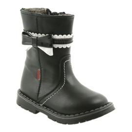 Bottes de filles 87/03 noir avec un arc zarro le noir 1