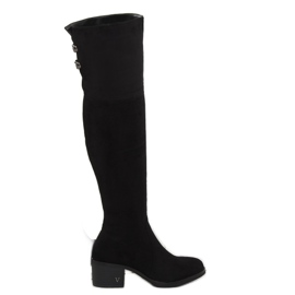 Bottines noires à talons BH131-HB Noir le noir 1