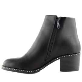Bottes sur un talon stable noir BH120-KB Noir 4