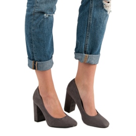 Seastar Escarpins en daim sur un pilier gris 5