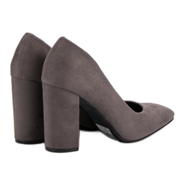 Seastar Escarpins en daim sur un pilier gris 4