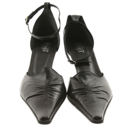 Sandales pour femmes en cuir noir Eksbut 644 le noir 3
